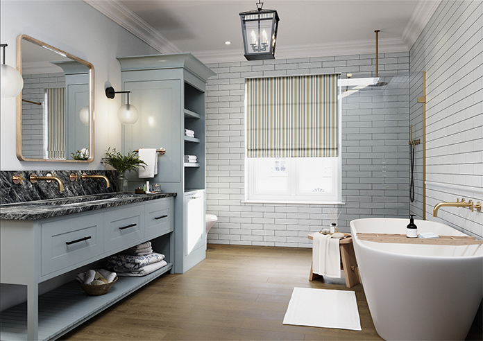 The British Stripe Co. George, Derwent No.1 - Twist&Fit Roman Blind - Image 7